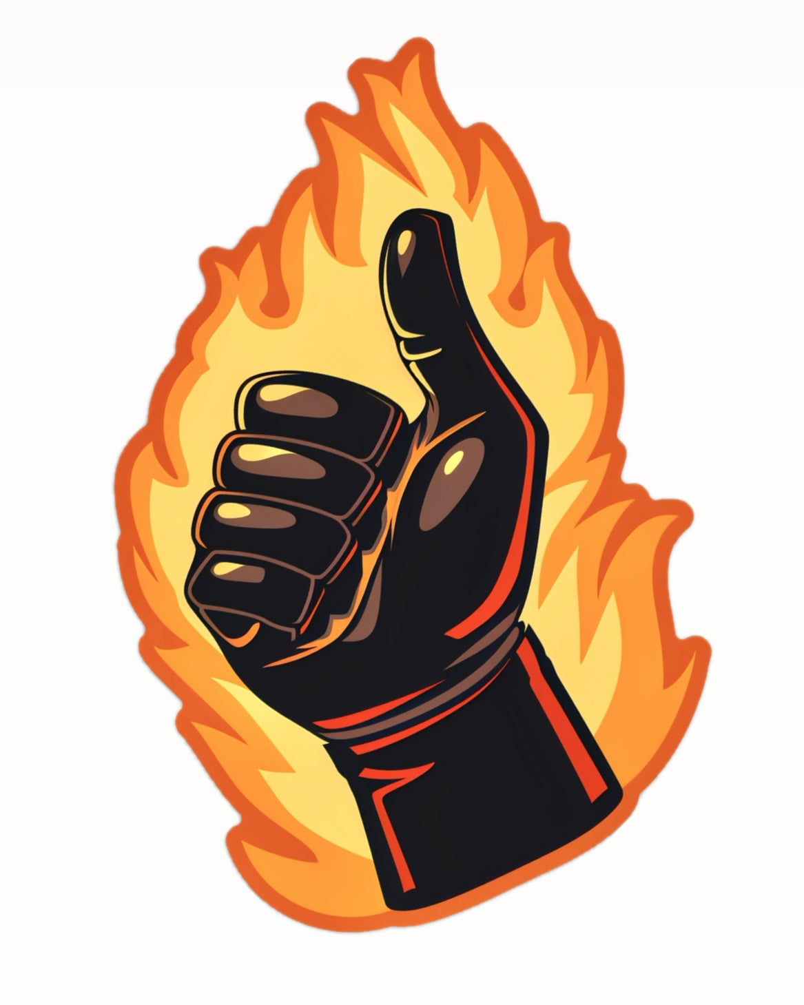T-800 Thumbs Up Sticker