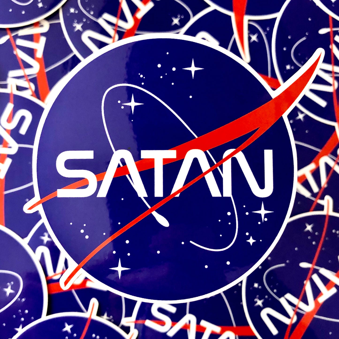 S.A.T.A.N. Sticker